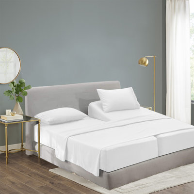  Ensemble de draps 1800 fils en rayonne de bambou