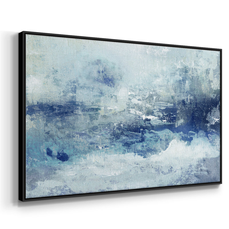 «Blue Cloudscape», reproduction sur toile, H 27 po x l 41 po x P 2 po, Noir