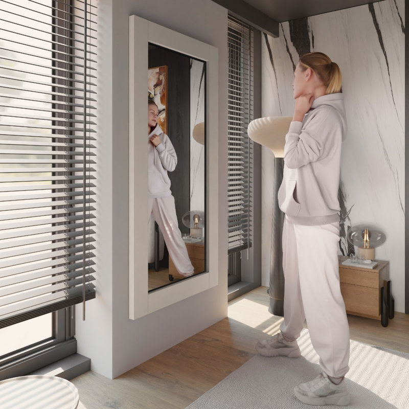 Particle Board Mirror, MIRROR_VENO_cashmere