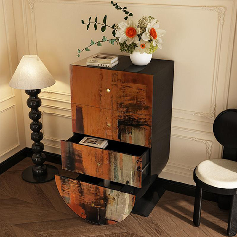 Commode décorative moderne et simple en bois