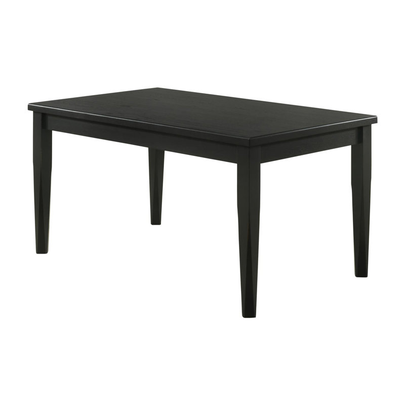 Garabet Washed Black Rectangular Dining Table
