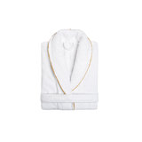 Portobello 100% Cotton Terry Cloth Gender Neutral Mid-Calf Bathrobe with Pockets and Hood