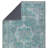 Grubb Oriental Machine Made Machine Woven Polyester Area Rug in Teal/Ivory-255192420