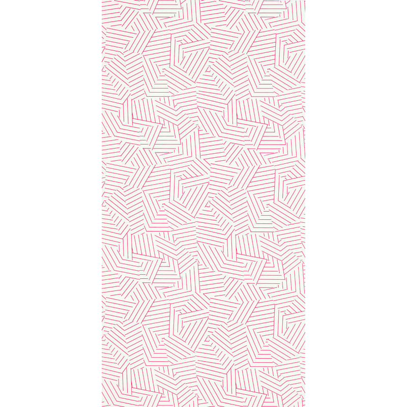 Schumacher x Miles Redd Deconstructed Stripe Wallpaper, Red