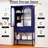 63"H Glass Display Cabinet With Drawer And Shelf-1985987967