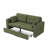 Modern Chenille Sectional Sofa with USB Charging and Smart Storage-129025501