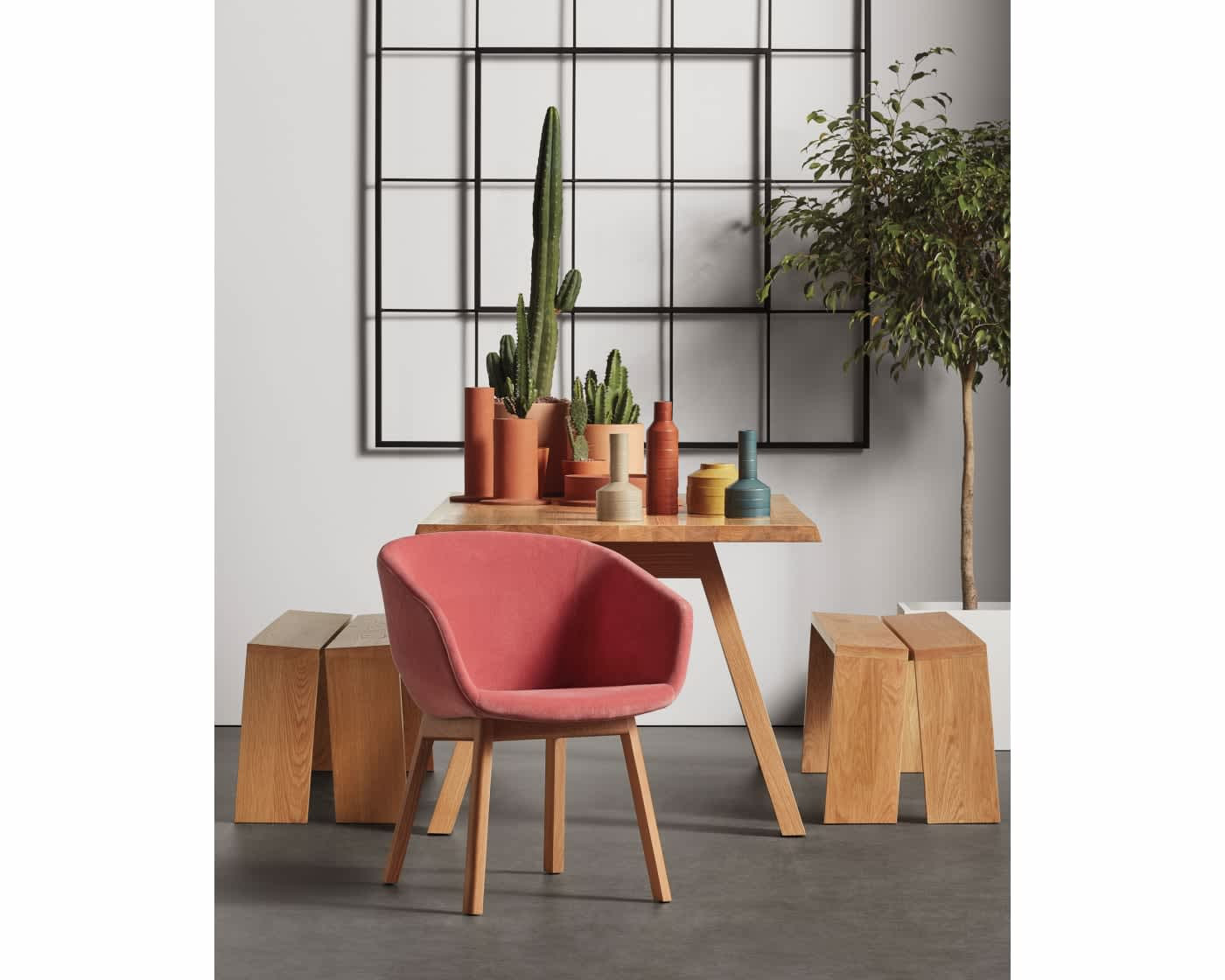Host Velvet Oak Dining Armchair, Ablin Velvet, White Oak