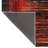 Red-Black Toned Stripe Patterned Decorative Rug-1029816161