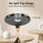 Modern Metal Round Tray Side Table With Pedestal Base-1341089499