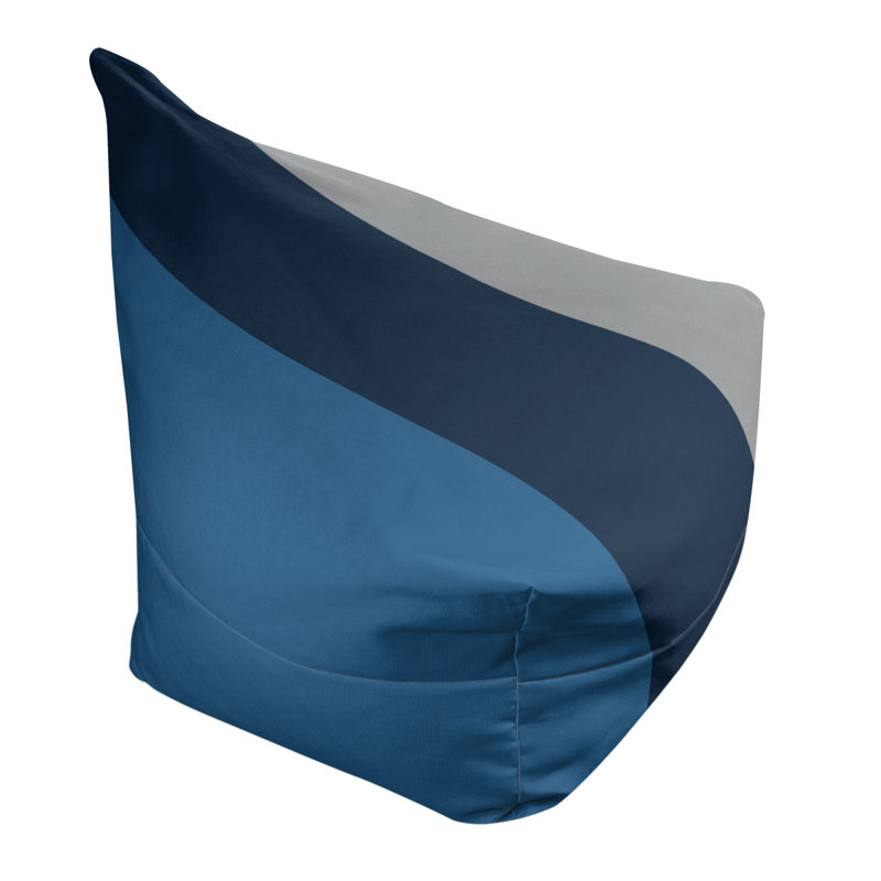 Fauteuil à billes Washington, Bleu lac / bleu nuit / gris clair de lune, 31 po x 38 po x 42 po