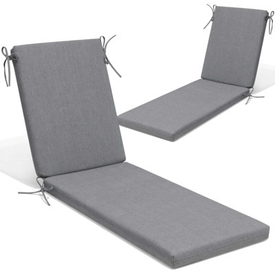 23‘’ in W X 80‘’ in D X 2.75‘’ in H Outdoor Chaise Lounge Cushion Set (Set of 2)