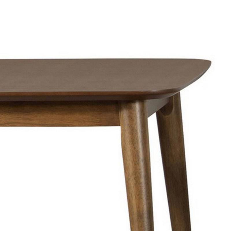 Ensemble de table basse et de bout rectangulaire 3 pièces, bois de noyer brun riche
