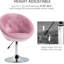 Tabouret d'appoint moderne - rose, rond, réglable en hauteur pour les espaces de vie