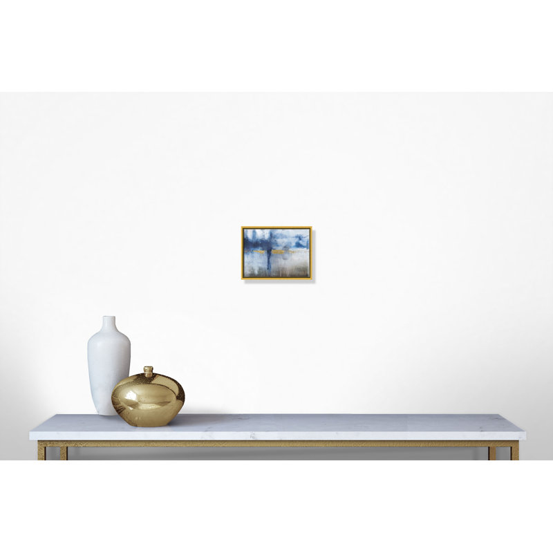 Morning Meadows - cadre flottant, reproduction d'art sur toile, Cadre doré, H 12 po x l 16 po x P 2 po