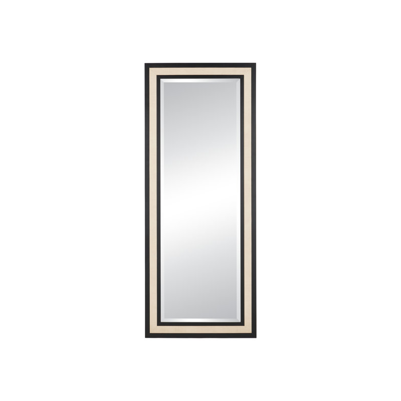Deanna Rectangle Raffia Framed Wall Mirror