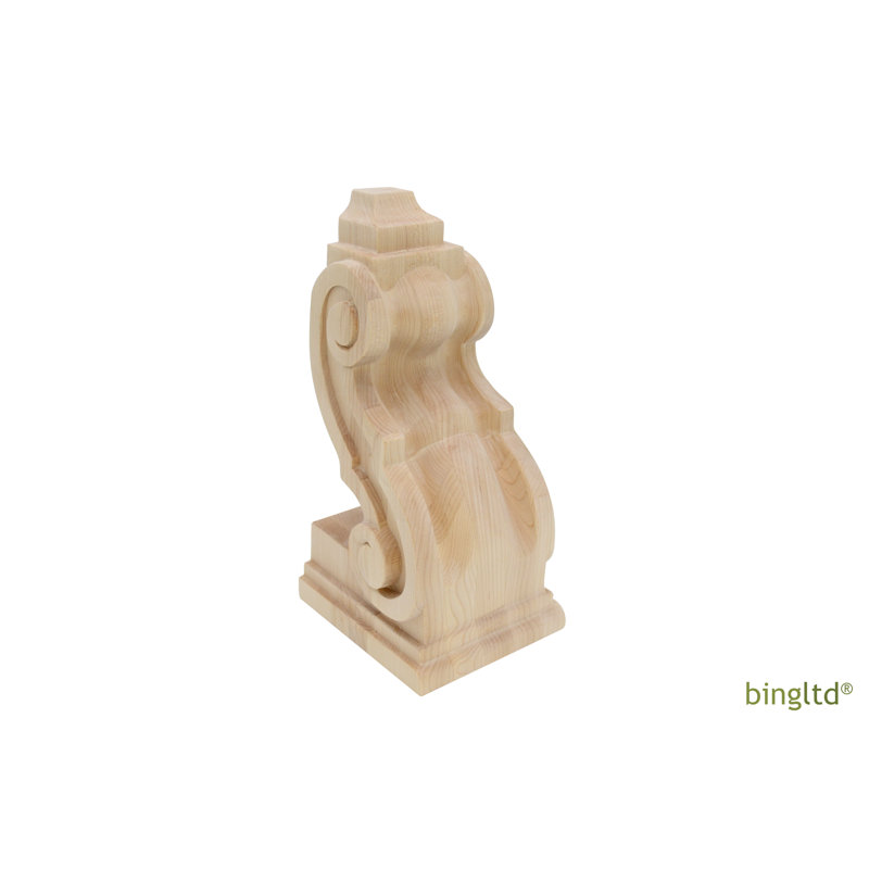 10 in. H x 4.5 in. W x 5 in. D Solid Wood Bracket / Corbel