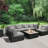 Ensemble de conversation avec coussins pour 6 personnes-105785572