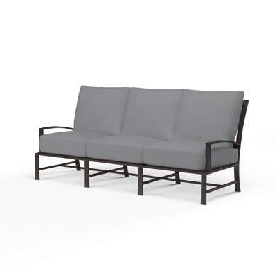 La Jolla 76'' Wide Straight Aluminum Patio Sofa with Sunbrella® Cushions