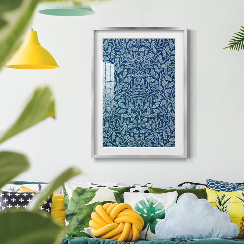«Vintage Abstract Print», impression encadrée, Encadrement doré