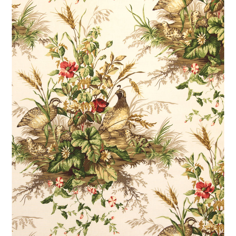 Edwin's Covey Fabric, Multi/White