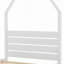 Cadre de lit Montessori avec 2 tiroirs de rangement, lit en bois en forme de maison avec tête de lit, sommier non requis, montage facile-134067900-134067901