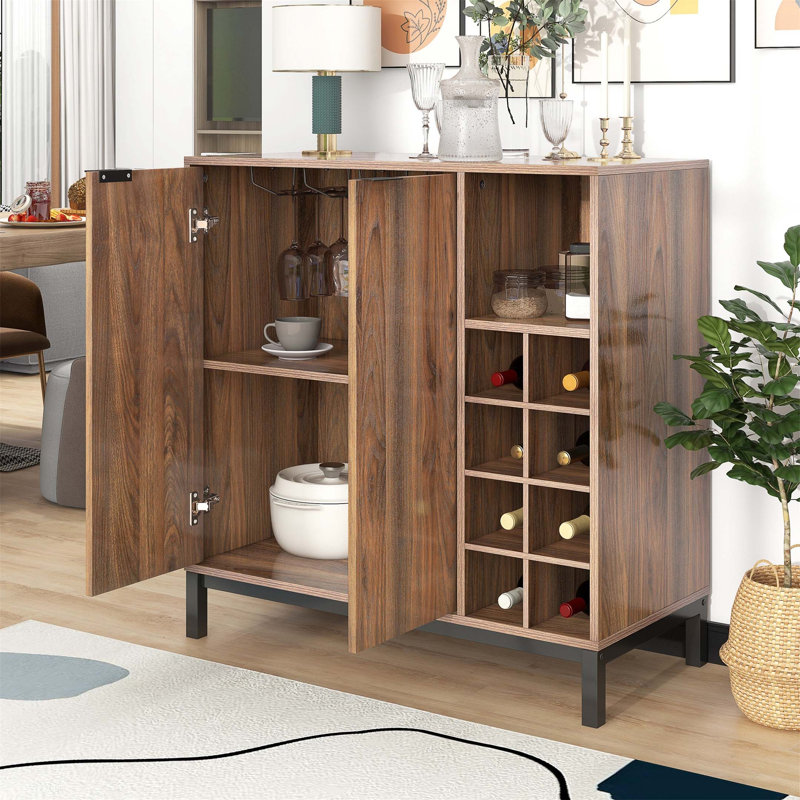 Table buffet large 33,86 po Fernande, Brun