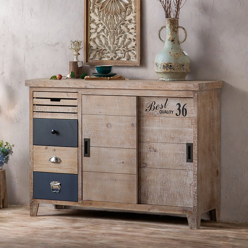 Buffet rétro vintage en bois massif à fabriquer