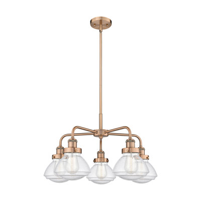 Almarosa 5 - Light Glass Dimmable Chandelier