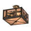3 - Light Semi Flush Mount