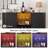 54.6'' Modern Bar Cabinet With Adjustable Shelves & RGB Lights, Wine Cabinet Sideboard Buffet With Wine Glass Holder & Wine Rack-178879640