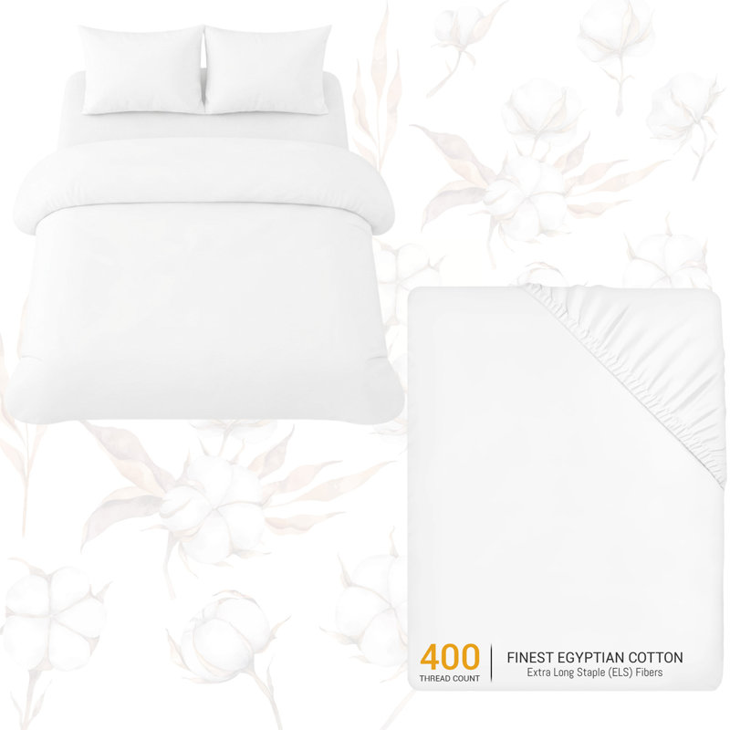 Cotton No Pattern Duvet Cover Set, Single