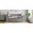 Full Size Daybed With Storage Shelves,Drawers,Trundle,Charging Station,LED Light,Desk And Cabinet,Gray-1739623067