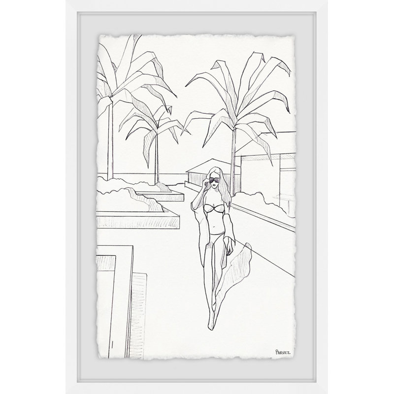 Cadre photo « way to chill », impression sur papier, H 24 po x l 16 po x P 1,5 po