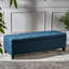 Banc tendance avec compartiment de rangement - espace supplémentaire l 51,29 po x P 19,41 po x P 15,88 po recouvert de tissu brun foncé et polyvalent-1259624842
