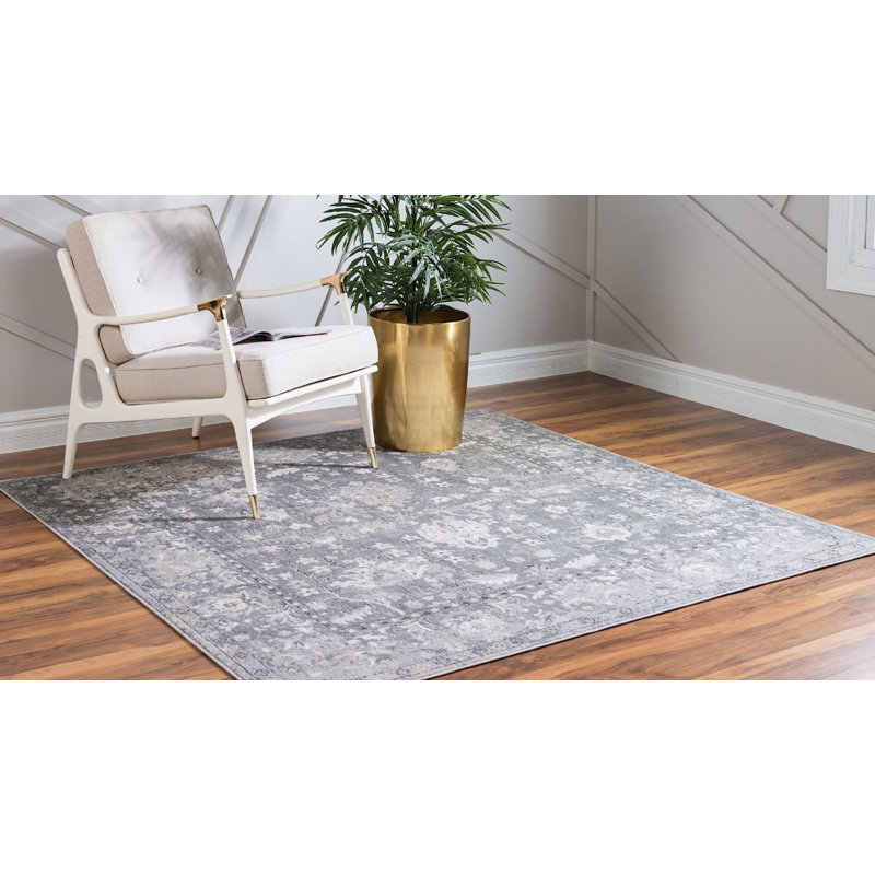 Geddis Ikat Indoor Rug, Square 8'