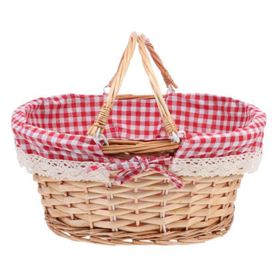Olas Wicker Picnic Basket , Service for 1