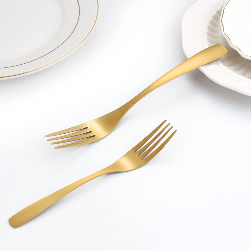 Matte Gold Silverware Set