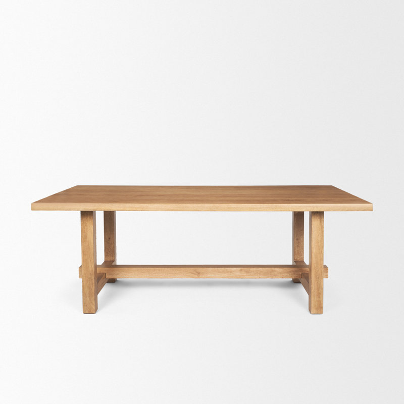 Suke Solid Wood Dining Table, Natural