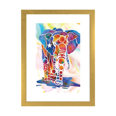 «Elephant II» par Jo Lynch - impression d'art graphique