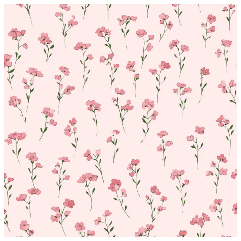 Tapisserie murale fleurs - décoration murale florale, H 50 po x l 60 po avec 4 œillets