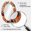 Evolving Abstractions IV - Miroir mural orange Mid-Century-1136267478