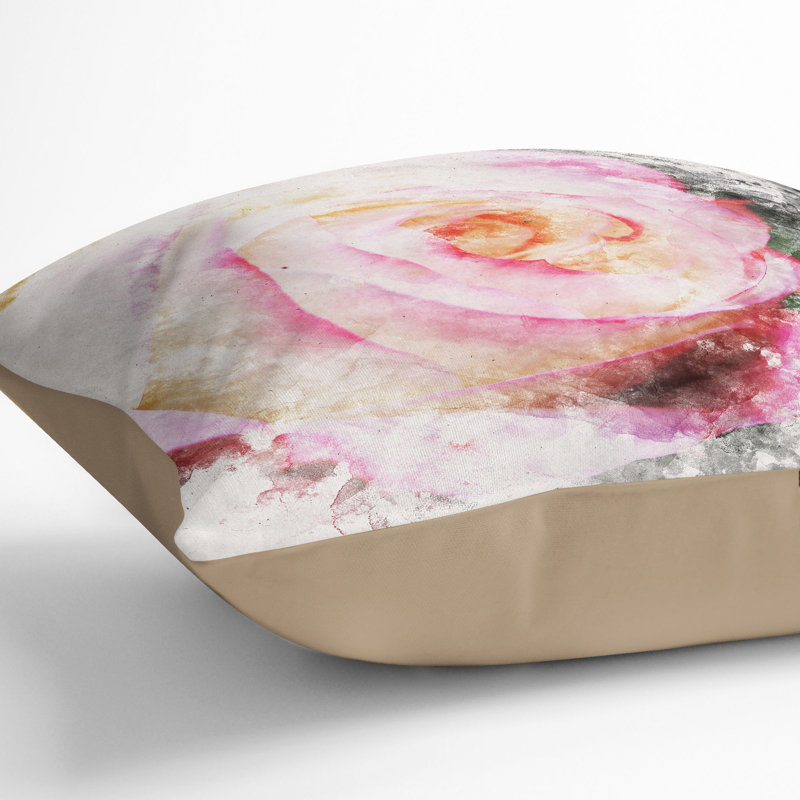 Square Throw Cushion, Stone, 55cm H x 55cm W x 20cm D