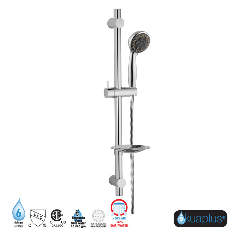 Pomme de douche multifonctionnelle coulissante