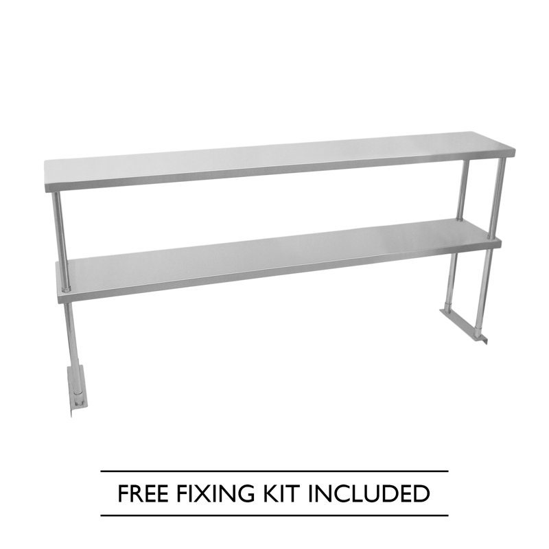 Penelope Stainless Steel Shelving Unit, 75cm H x 150cm W x 30cm D