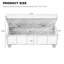Armoire de rangement rectangulaire en bois franc massif avec mécanisme de fermeture facile et facile à soulever, parfait pour la vie organisée