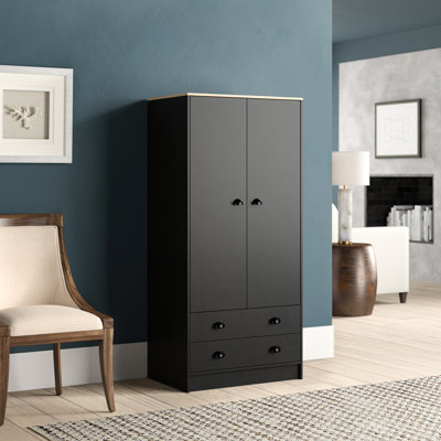 Kaitlin 2 Door Manufactured Wood Wardrobe
