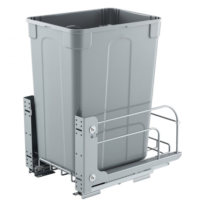 Open Pull Out Rubbish Bin - 33.1L
