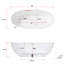 Baignoire de trempage autoportante en résine de 65 po x 30 po-115785720