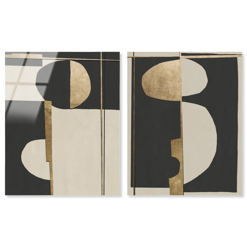 Balance Set High-Gloss Frameless Acrylic Glass Wall Art Abstract Print by Oliver Gal, Ready to Hang, 16 x 20, 16"H x 20"W