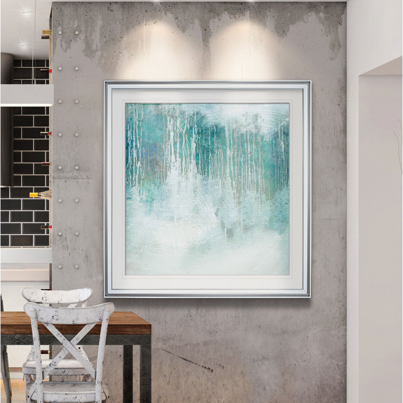Forêt éthérée - Reproduction d'art sur papier encadrée, H 16 po x l 16 po x P 2 po, Cadre argenté